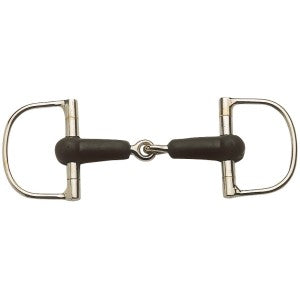 Dee Bit Rubber Jointed Mouth Chrome Plated [:12.5cm 5.0" By Order]