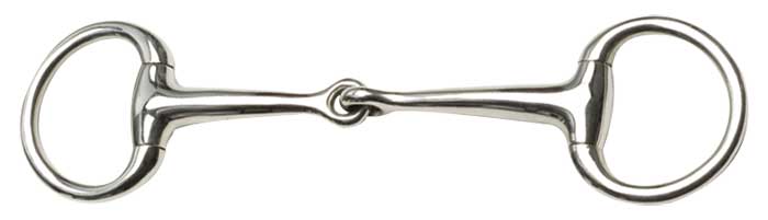 Eggbutt Bradoon Dressage Stainless Steel [:9.0cm 3.5"]