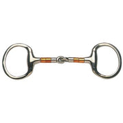 Eggbutt Snaffle Copper & Ss Rollers Stainless Steel [:12.5cm 5.0"]