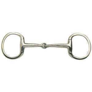 Eggbutt Snaffle Thin Jointed Mouth Stainless Steel [:11.5cm 4.5"]