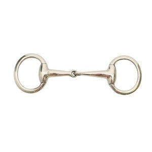 Eggbutt Snaffle Thick Jointed Mouth Stainless Steel [:12.5cm 5.0" By Order]