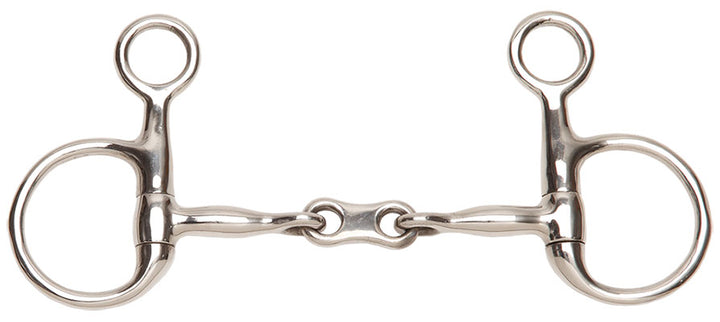 Baucher Snaffle French Mouth Stainless Steel [:11.5cm 4.5"]