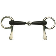 Half Spoon Snaffle Rubber Jointed Mouth Chrome Plated 12.5cm 5.0" By Order