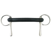 Half Spoon Snaffle Hard Rubber Mullen Mouth Stainless Steel 12.5cm 5.0" By Order