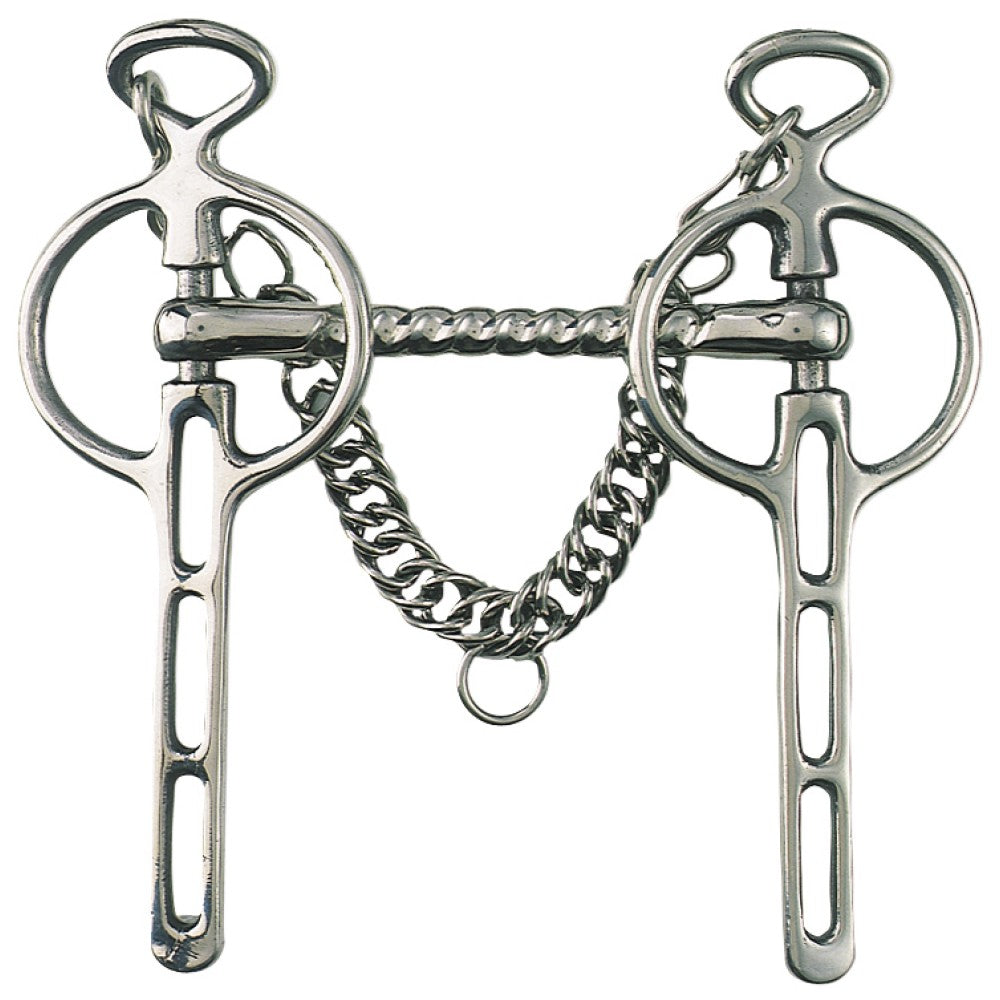Liverpool Driving Bit Mullen Mouth Stainless Steel [:11.5cm 4.5"]