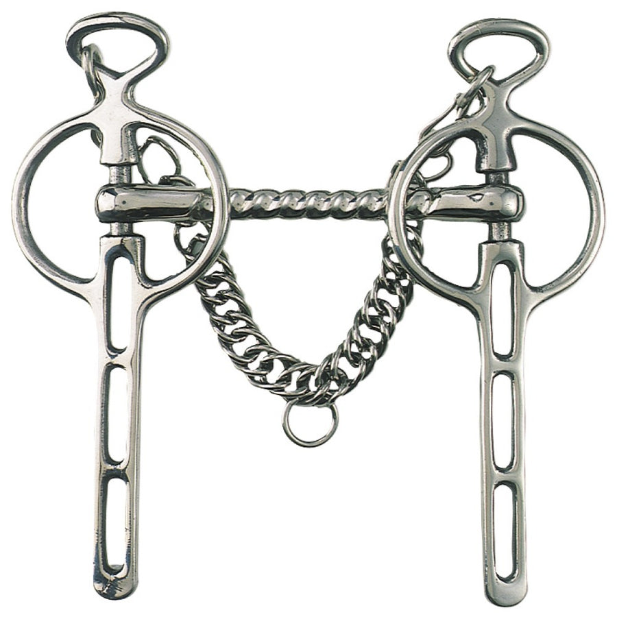 Liverpool Driving Bit Mullen Mouth Stainless Steel [:11.5cm 4.5"]