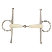Full Cheek Ring Snaffle Jointed Happy Mouth [:12.5cm 5.0" By Order]