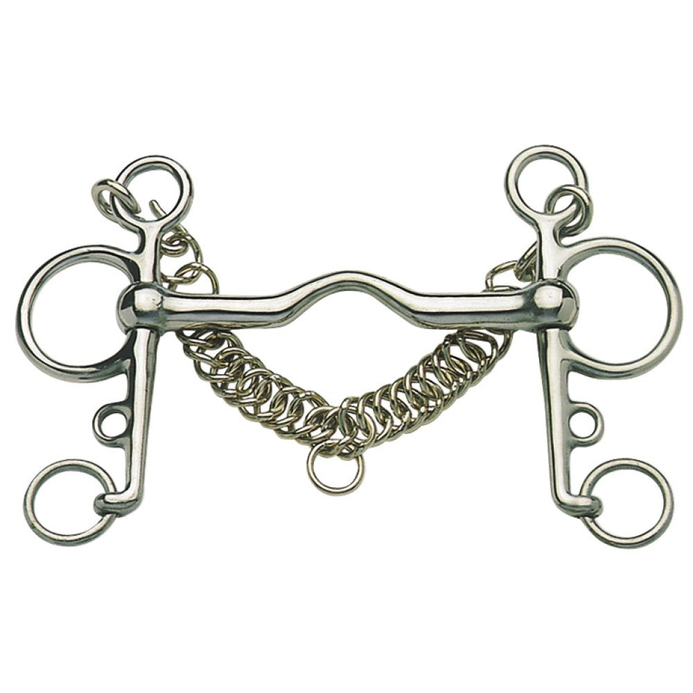 Pelham Bit Port Mouth Stainless Steel [:11.5cm 4.5"]