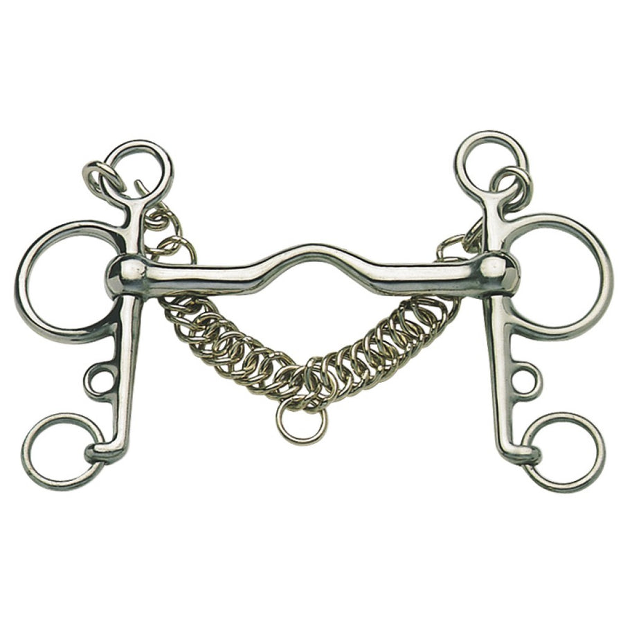 Pelham Bit Port Mouth Stainless Steel [:11.5cm 4.5"]