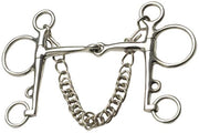 Pelham Bit Jointed Mouth Stainless Steel [:10.0cm 4.0" By Order]