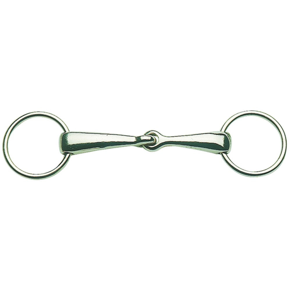 Ring Snaffle Jointed Thick Mouth Chrome Plated [:10.5cm 4.0" By Order]