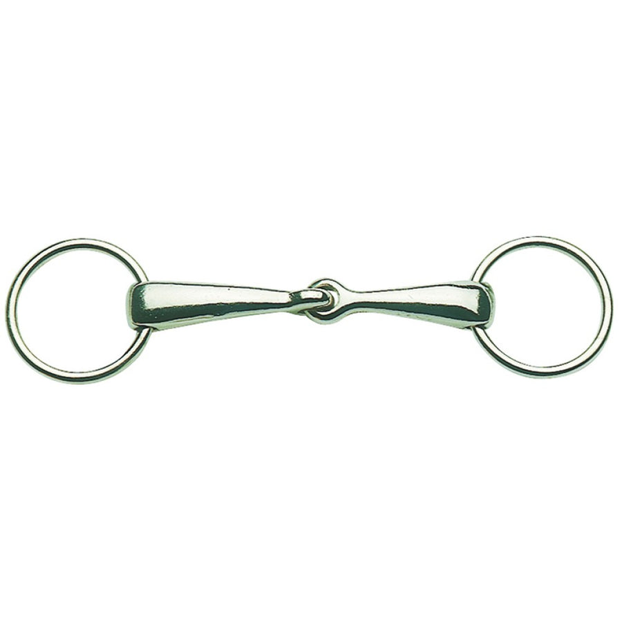 Ring Snaffle Jointed Thick Mouth Chrome Plated [:10.5cm 4.0" By Order]