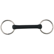 Ring Snaffle Flexible Rubber Mullen Stainless Steel [:11.5cm 4.5"]