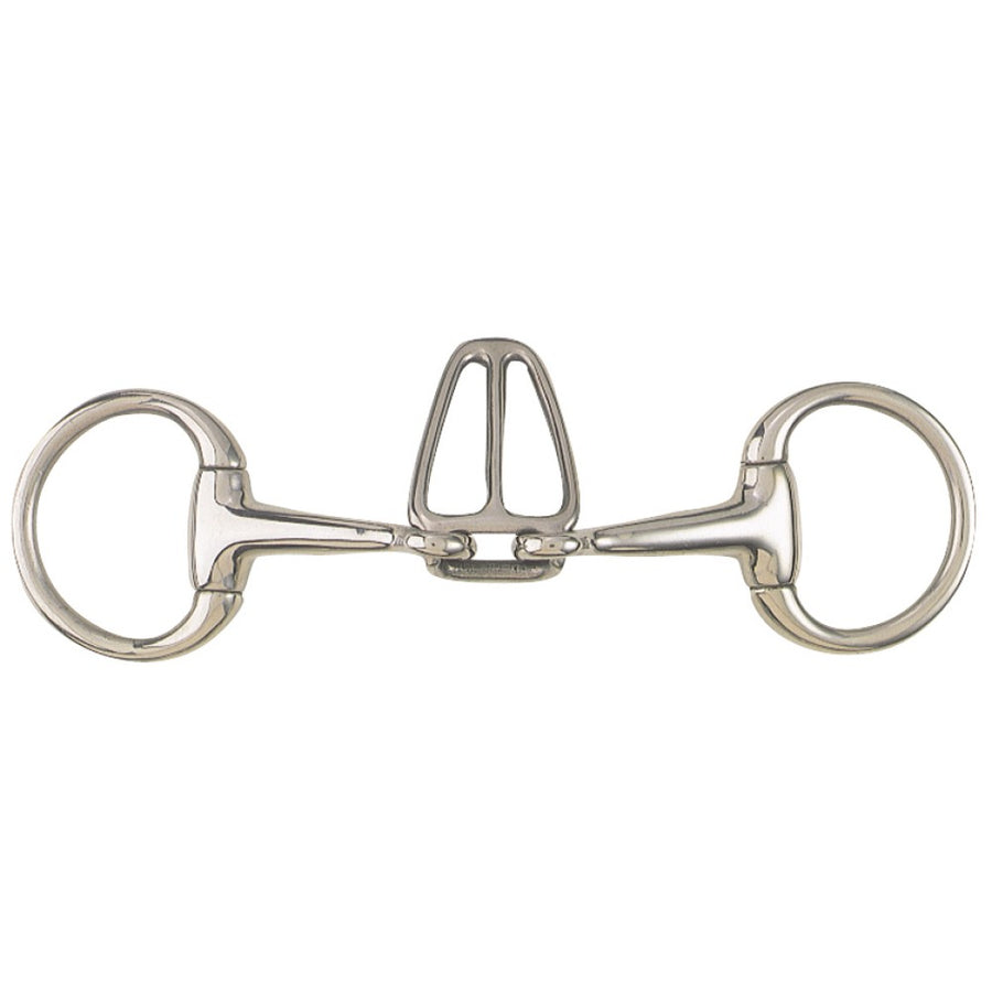 Eggbutt Dressage Bradoon Tongue Control Stainless Steel [:11.5cm 4.5"]