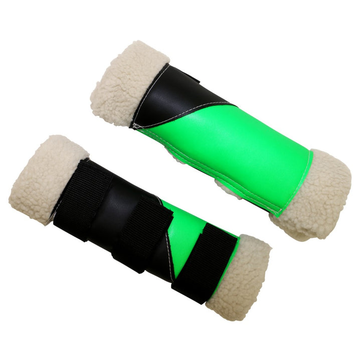 Exercise Boots Fleece Black & Lime [:pony]