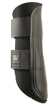 Brushing Boots Double Velcro Woof Black [:large]