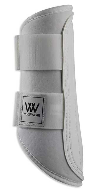 Brushing Boots Double Velcro Woof White [:large]