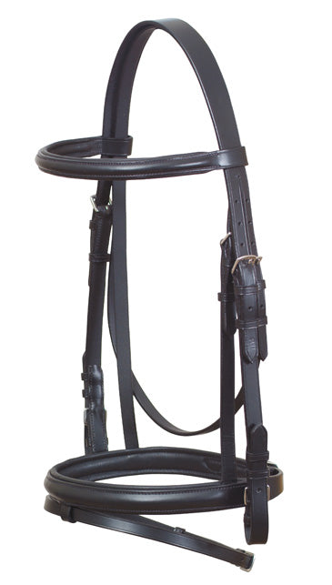 Bridle Dressage Leather Eurohunter Brown [:cob]