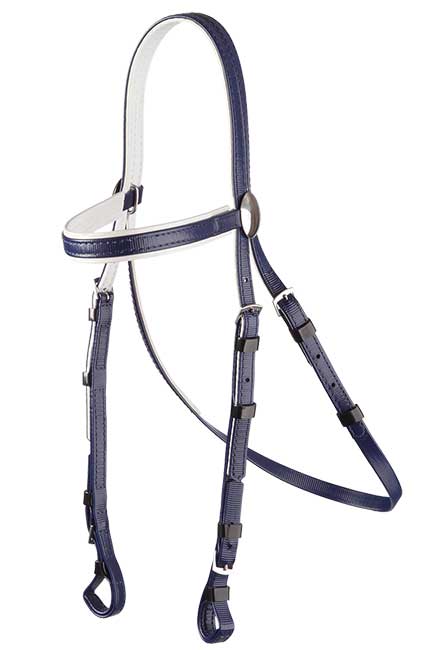 Bridle Head Pvc Full [:black & Black Trim]