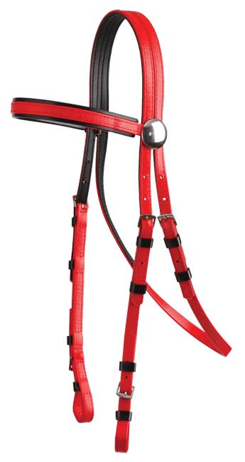 Bridle Head Pvc Full [:black & Black Trim]