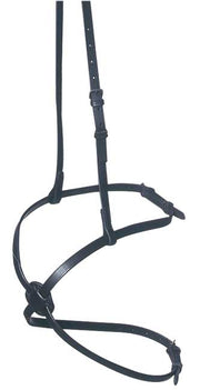 Noseband Figure 8 Leather Aintree Black [:cob]