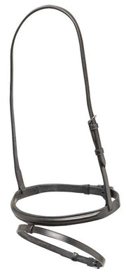 Noseband Hanoverian Leather Aintree Black [:cob]