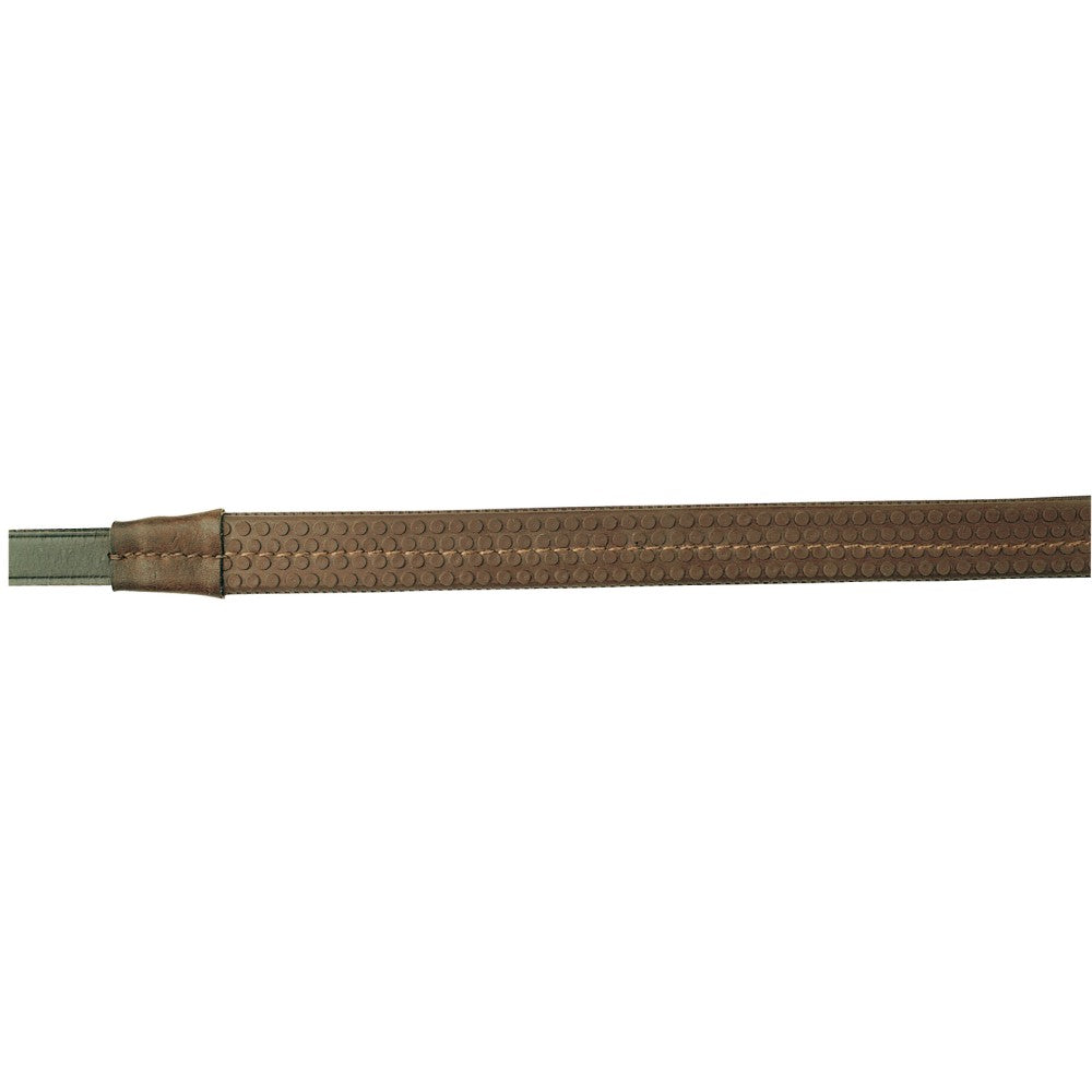 Reins Rubber Grip Leather With Buckle Jeremy & Lord [:black]