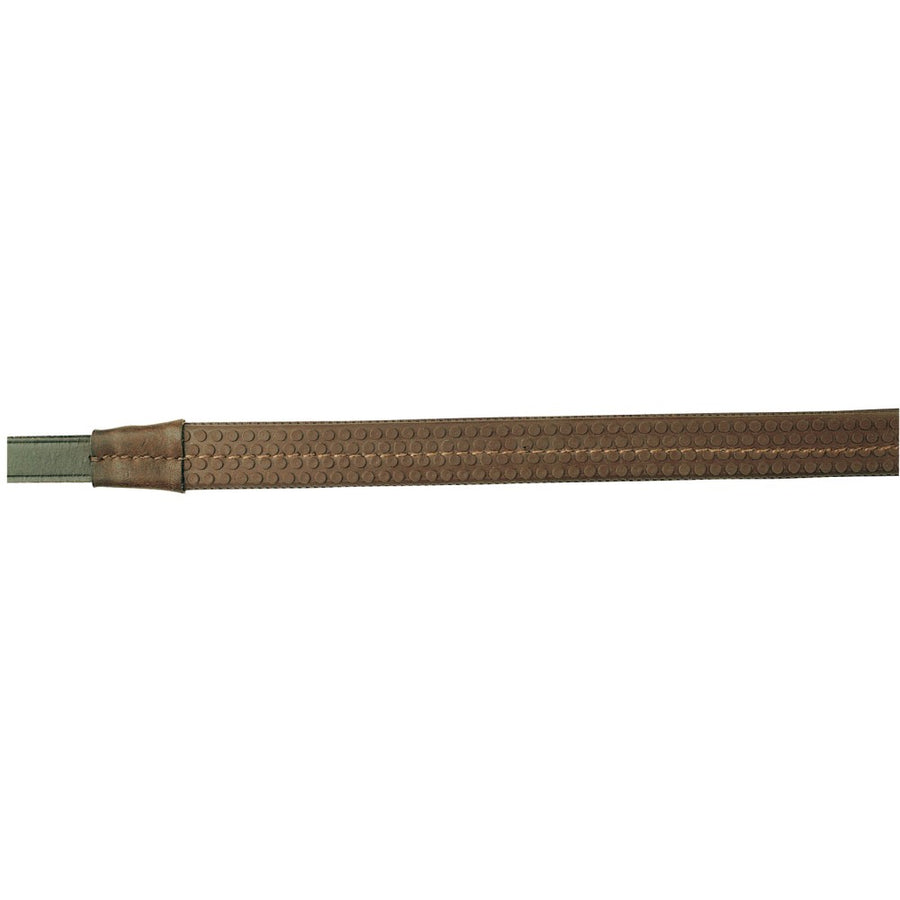 Reins Rubber Grip Leather With Buckle Jeremy & Lord [:black]