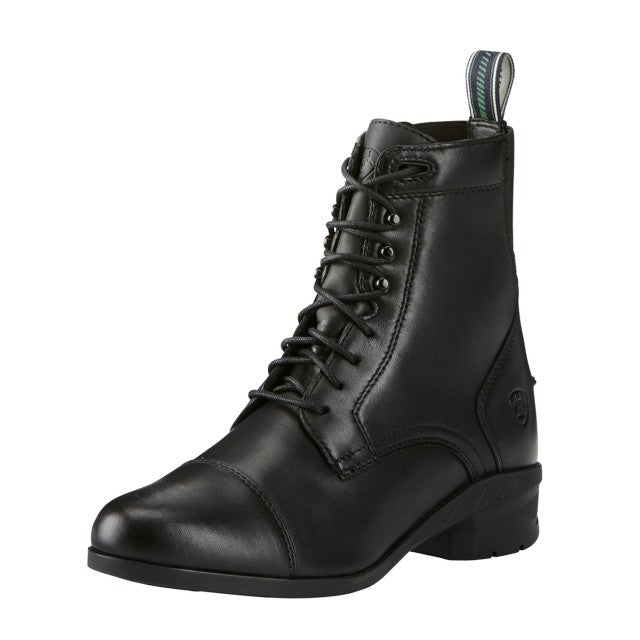 Boots Riding Ariat Heritage Lace Iv Black Ladies [:8.0]