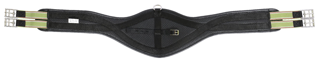 Girth Pressure Eze Two Buckle Elastic Equiprene Black [:100cm]