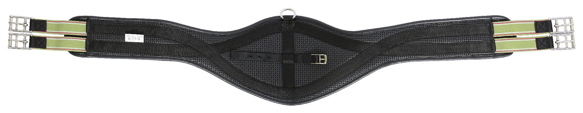 Girth Pressure Eze Two Buckle Elastic Equiprene Black [:100cm]