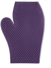 Mitt Grooming Rubber Stc Purple