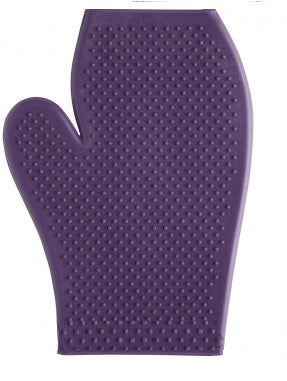 Mitt Grooming Rubber Stc Purple