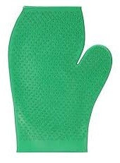 Mitt Grooming Rubber Stc Green