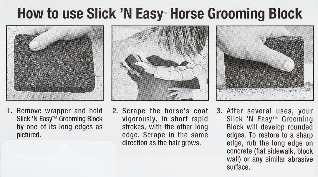 Hair Shedding Grooming Block Slick N Easy