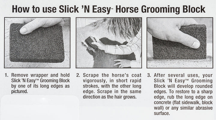 Hair Shedding Grooming Block Slick N Easy