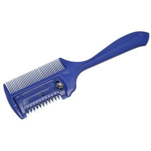 Thinning Razor & Comb Plastic Blue