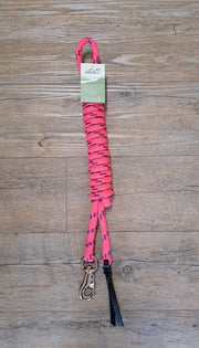 Training Lead Nungar Cast Bull Clip 12mm 12ft Pink & Purple