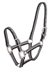 Headstall Striped Black & Grey [:cob]