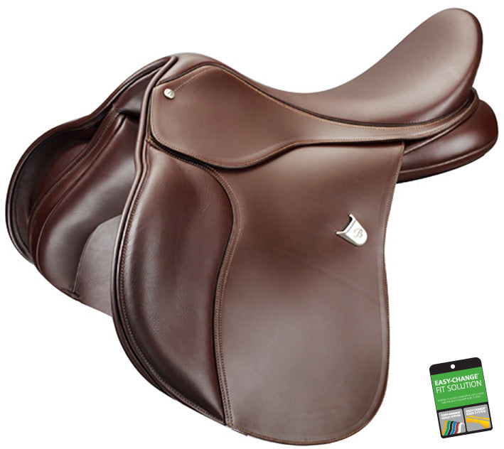 Bates All Purpose Saddle Cair Brown [:43cm 17.0"]