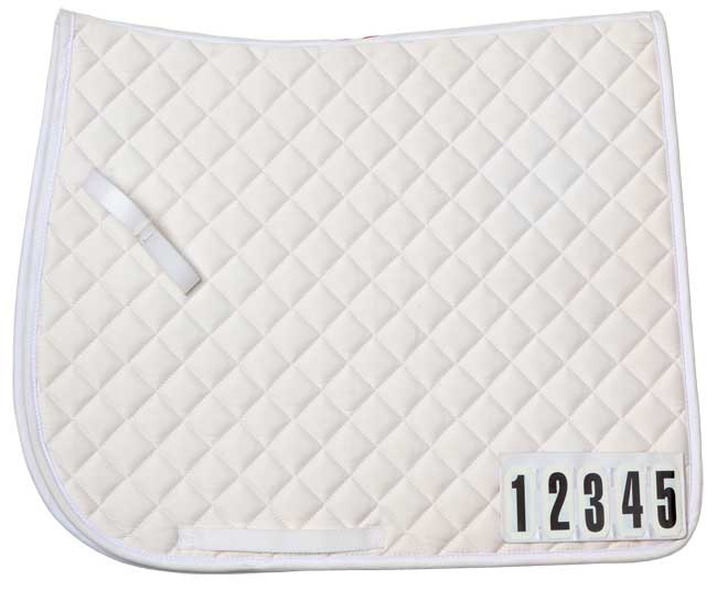 Saddlecloth Dressage With Competition Numbers Zilco White [:full]