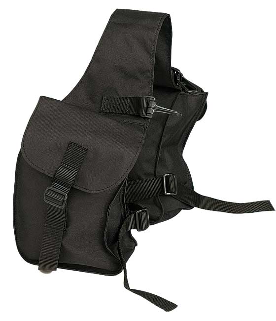 Saddle Bag Pommel Black