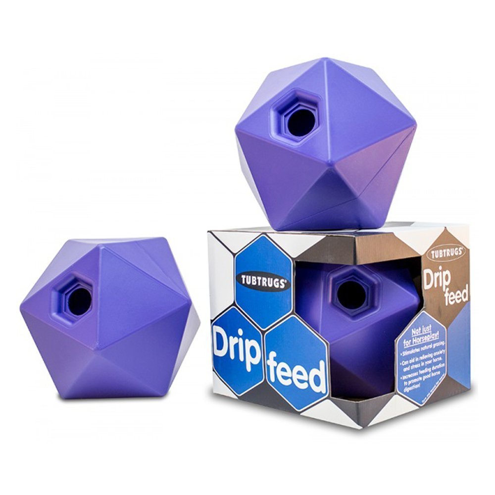 Horse Ball Drip Feed Tubtrug Blue