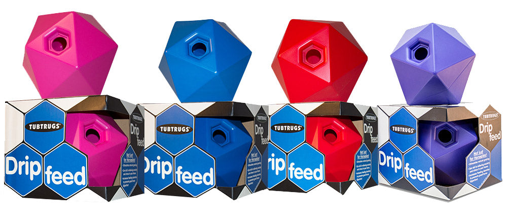 Horse Ball Drip Feed Tubtrug Blue
