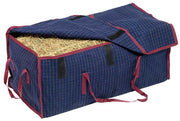 Hay Bale Bag Canvas Navy & Maroon
