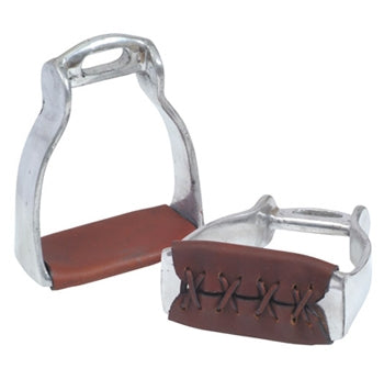 Stirrup Irons Stock Oxbows Leather & Aluminium