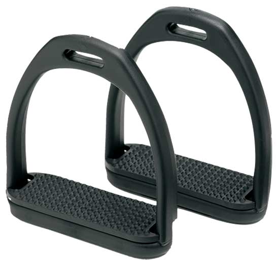 Stirrup Irons Compositi Premium Black [:large]