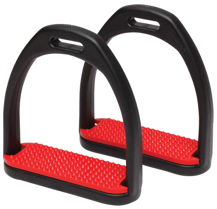 Stirrup Irons Compositi Premium Red [:large]