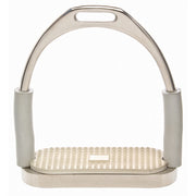 Stirrup Irons Flexible Shank Stainless Steel [:ladies 4.25"]