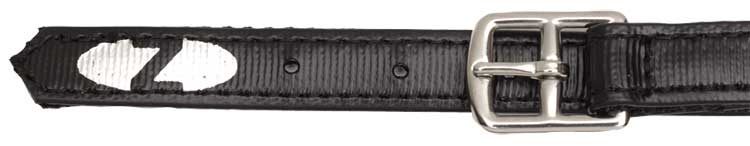 Stirrup Leathers Pvc Race 3/4" Black [:36"]